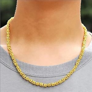 Gold 24K GP Unisex Dragon Head Necklace
